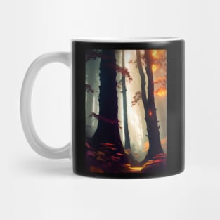 The Fantasy Light In Forest. Mug